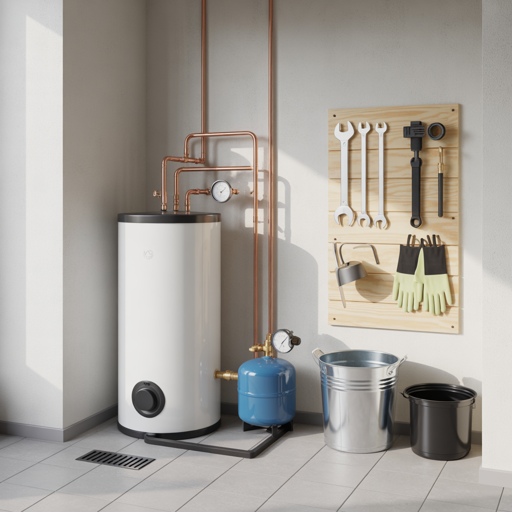 arlig service av varmvattenberedare checklista